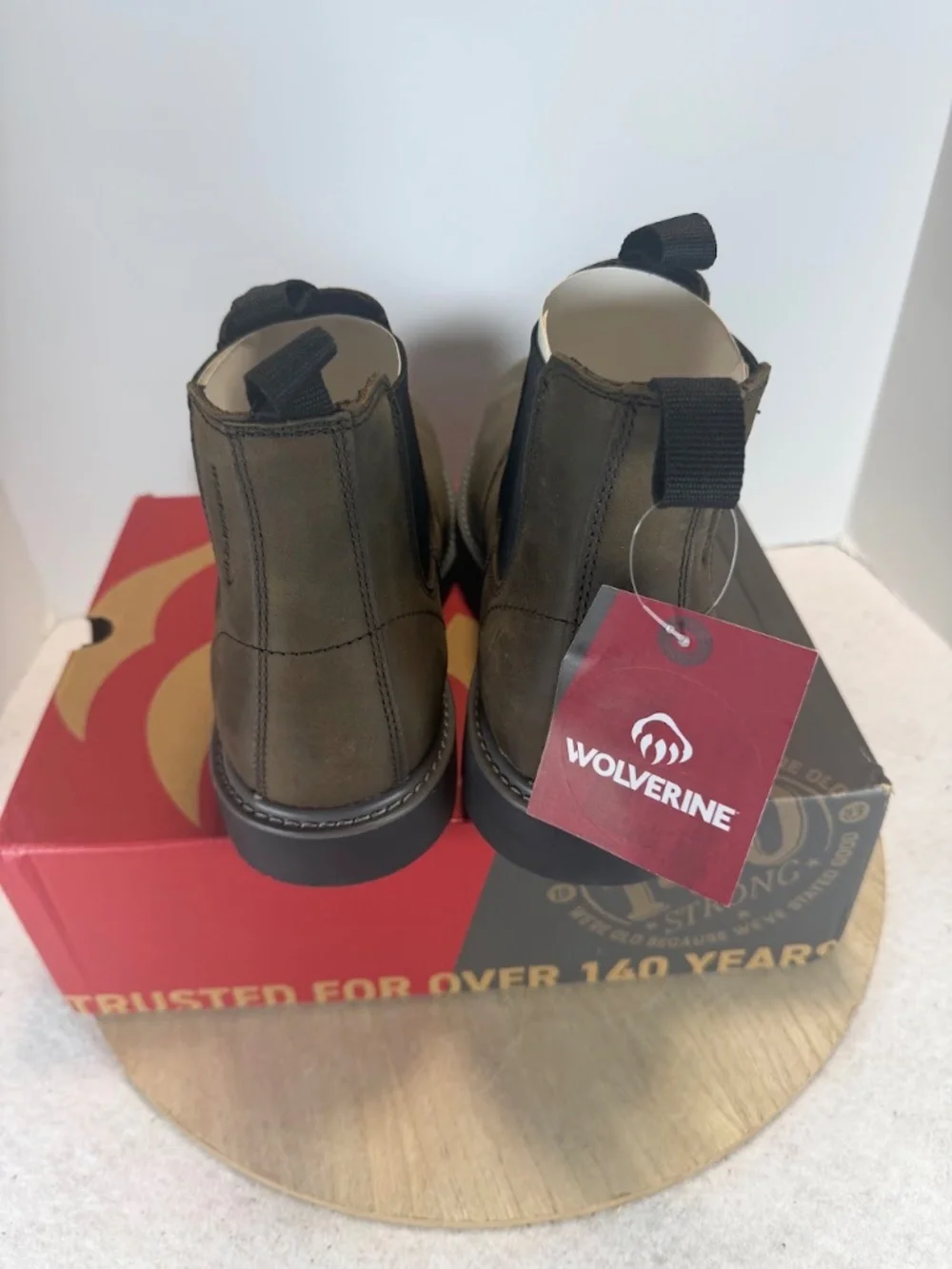 Wolverine Floorhand Romeo ST Mens 11.5 EW Steel Toe Work Boots Dark Brown NIB